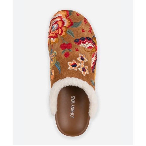 Johnny Was Multicolor Embroidered Mules - Picture 4 of 16